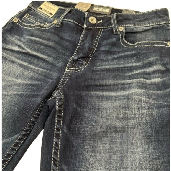 NWT Buckle BKE Alec Straight Leg Slim Fit Low Rise Cotton Stretch Jeans 28R - Picture 5 of 15